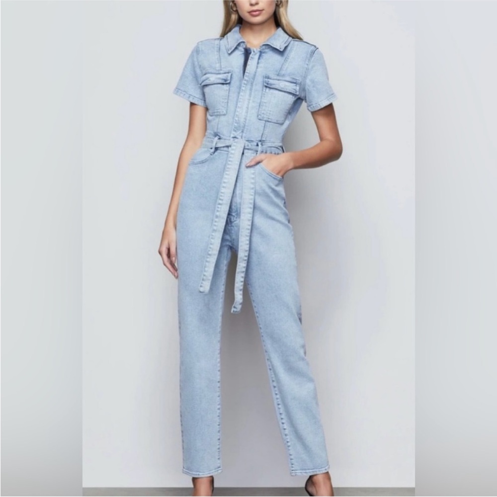 Good American Fit For Success Belted Jumpsuit Size Small (1)